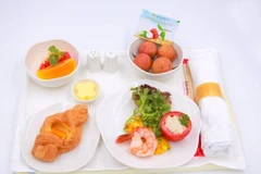  陆岸荔枝成了越航航班餐食