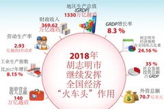 图表新闻：2018年胡志明市继续发挥全国经济“火车头”作用