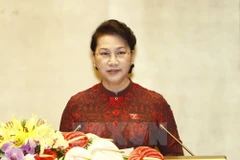 国会主席阮氏金银致开幕辞