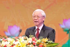 越共中央总书记阮富仲在十月革命胜利100周年纪念典礼上发表讲话