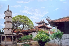 北宁省顺城县法云（Pháp Vân hay Chùa Dâu） 寺。（图片来源：因特网）