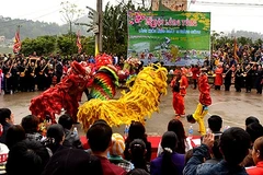 附图：2017年谅山省春节庙会与新青寺庙会热闹开庙（图片来源：​越南人民报）