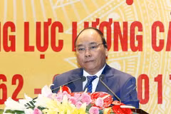 阮春福在会议上发表指导性讲话。（图片来源：越通社）