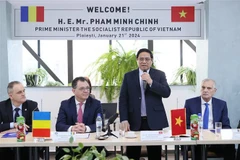 越南政府总理范明政访问罗马尼亚普拉霍瓦县