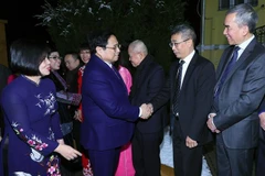 越南政府总理范明政会见旅居匈牙利越南人代表