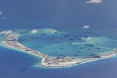 中国在东海非法建设人工岛（图片来源：路透通讯社）