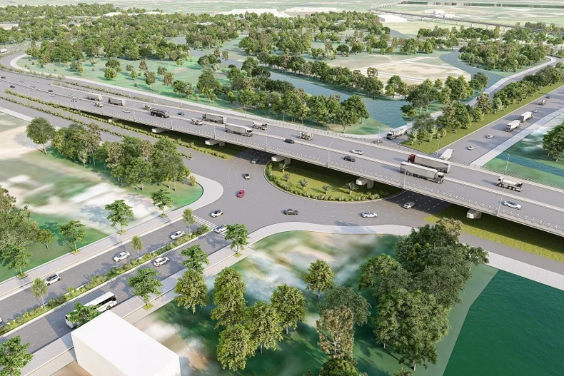 胡志明市-木牌高速公路效果图。图自互联网