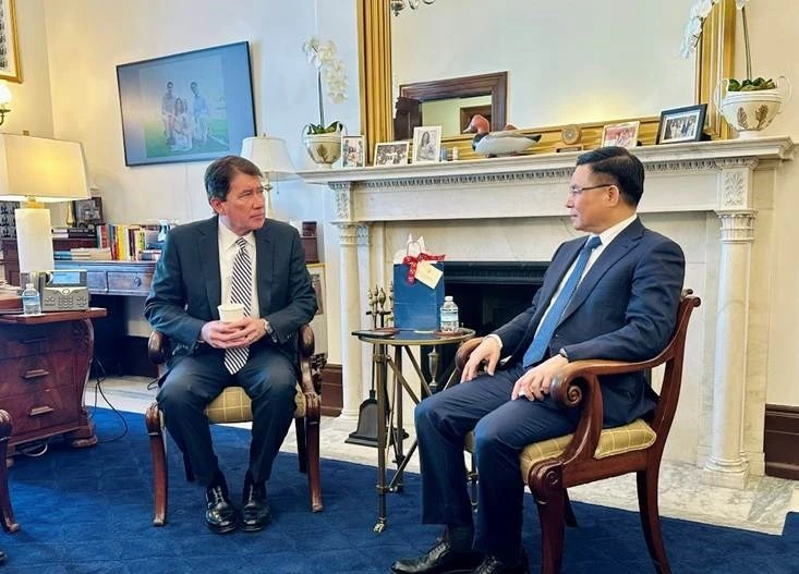 越南与美国推动经济贸易政策对话。图自越通社