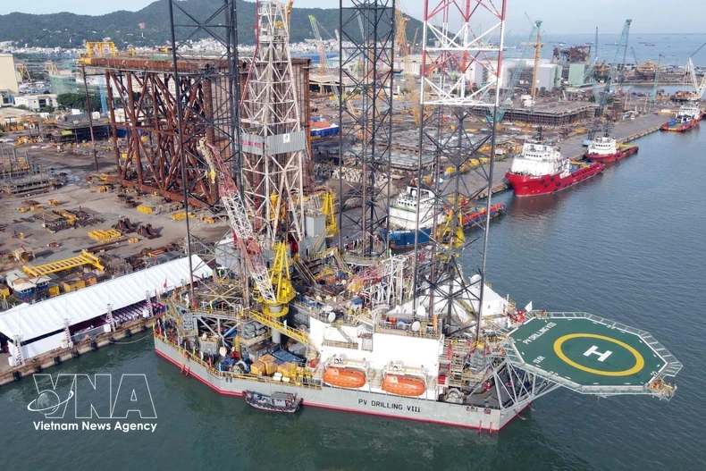 越南自升式钻井平台PV Drilling VIII。图自越通社