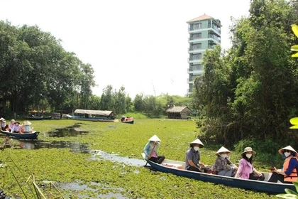 河道旅游是西南部的优势。图自越通社