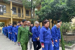 35名涉案人员被拘留。图自越通社