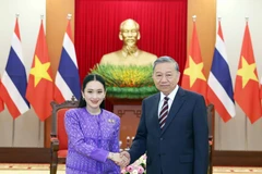 越共中央总书记苏林会见泰王国总理佩通坦·钦那瓦