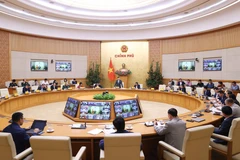 国家打击非法、不报告、不受管制（IUU）捕捞指导委员会第31次会议现场。图自越通社