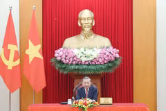 越共中央总书记苏林与美国总统特朗普通电话。图自越通社