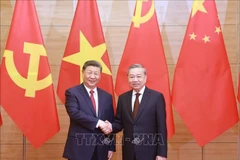中共中央总书记、国家主席习近平2025年4月对越南进行的国事访问，有助于夯实越中两国战略互信。图自越通社