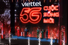 Viettel在越南率先提供5G网络服务。图自越通社