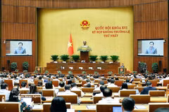 第十六届国会第一次非常规会议现场。图自越通社