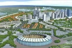 河内市生物高科技园分区效果图。