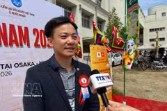 ANPz有限公司创始人兼首席执行官高青定接受越通社驻日本记者采访。图自越通社