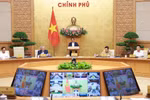 范明政总理主持召开政府与各地方全国视频会议。图自越通社
