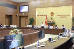国会主席陈青敏发言。图自越通社