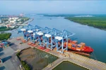 巴地头顿省盖梅-市威（Cái Mép - Thị Vải）深水港是越南东南部地区吸引外商直接投资的重要基础设施。图自越通社