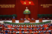 越共中央第十四届中央委员会第三次全体会议隆重开幕