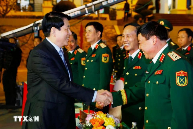 越南国家主席梁强出席“边防之春暖边民之心”活动。图自越通社 luong-cuong-xuan-bien-gioi-1.jpg