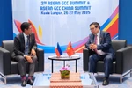 越南政府总理范明政会见菲律宾总统马科斯