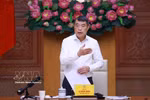 政府总理黎明兴与外交部、司法部举行工作会议