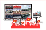 河内安装22块大型LED屏幕，方便市民观看阅兵游行直播