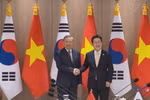 苏林总书记与韩国总统李在明举行会谈, 会见韩国总理金敏锡
