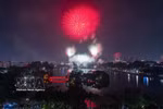 2026丙午年春节河内烟花璀璨绽放