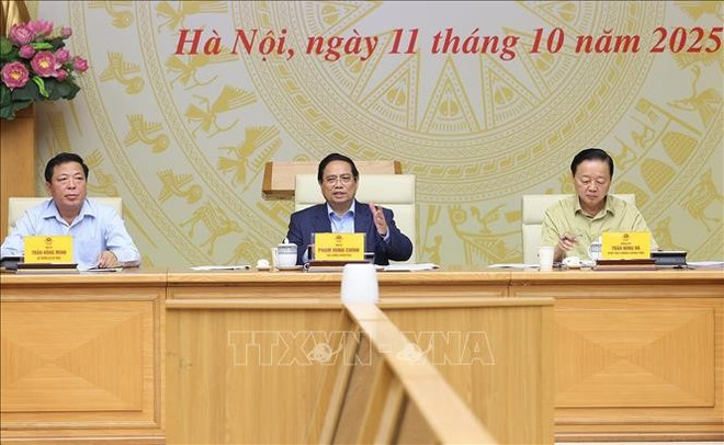 会议现场。图自越通社 pham-minh-chinh-345.jpg