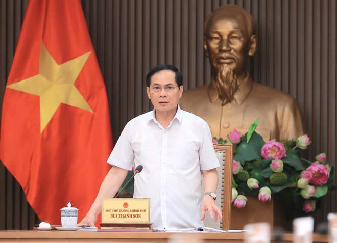 越南政府副总理兼外长裴青山。图自越通社 vna-potal-day-manh-trien-khai-cac-thoa-thuan-quoc-te-sau-cac-hoat-dong-doi-ngoai-cap-cao-8154842.jpg