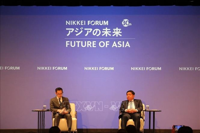 越南政府副总理阮志勇出席第30届亚洲未来会议的讨论会。图自越通社 uuid39c5c676-c012-4aa0-a2e8-bd1133e2be58code001library1type1mode1loctruecaptrue.jpg