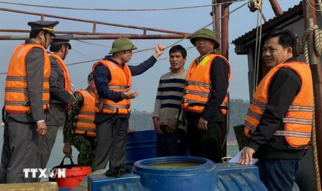 岑山市目前拥有1600多艘作业渔船。图自越通社 thanh-hoa-iuu-1.jpg