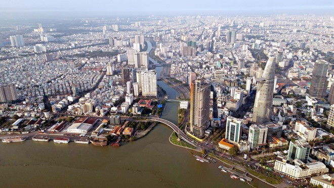 从高空俯瞰胡志明市的一角。图自越通社 thanh-pho-ho-chi-minh-3.jpg