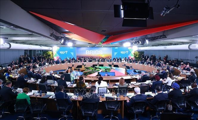 高级别讨论会场景。图自越通社 brics-07072025-03.jpg