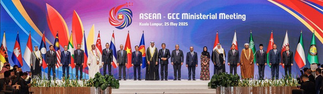 与会代表合影。图自越通社 asean-gcc-ministerial-meeting-2-17482264881631767975493.jpg