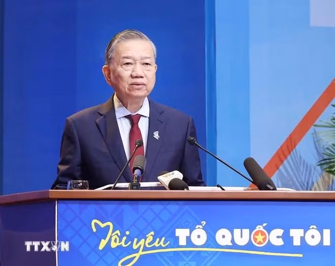越共中央总书记苏林。图自越通社