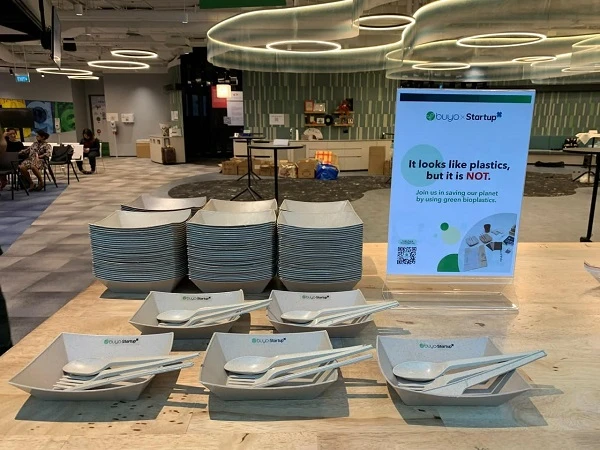 Buyo Bio Plastics的产品。图自越通社