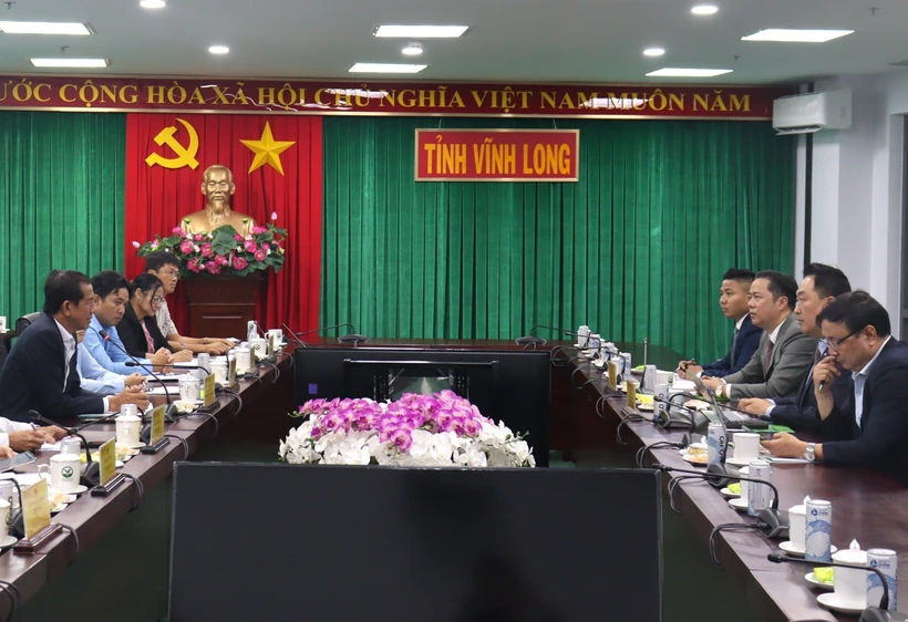 会谈场景。图自越通社