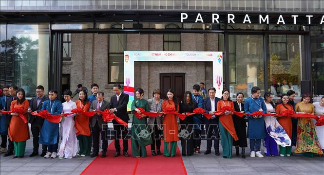 在澳越南旅游促进活动剪彩仪式。图自越通社