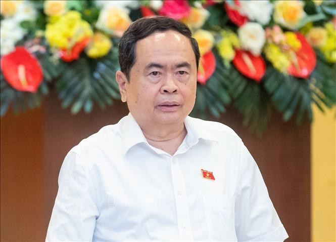 国会常务副主席陈青敏致。图自越通社