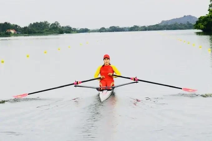 越南运动员范氏惠。图自越南体育代表团