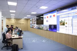 得乐省智慧城市监控与运营中心。图自越通社