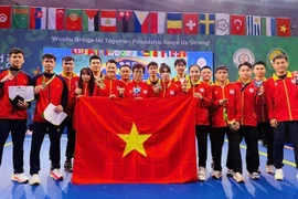 越南武术队在2025年世界锦标赛上以2枚金牌收官。图自《西贡解放报》