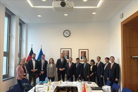 双方代表合影。图自越通社