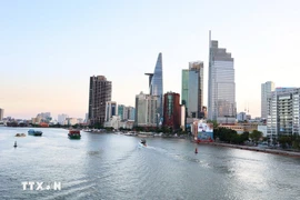 胡志明市的一角。图自越通社